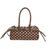 Bolso para Mujer 2026 Nuevo Diseño de Lunares Estilo Coreano Versátil Bolso Cruzado de Hombro Casual a la Moda Bolso Cilíndrico
