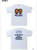 En Stock Envío Rápido Marca Japonesa Ape de Moda Camiseta de Manga Corta con Estampado de Mono de Dibujos Animados Top Holgado Casual de Cuello Redondo