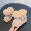 Botas de Nieve para Bebé Niña con Forro Polar, Felpa, Lentejuelas, Botas de Princesa, Nuevo Estilo Otoño/Invierno, Zapatos de Algodón para Niños Pequeños, Zapatos Caminadores para Bebés y Niños Pequeños
