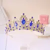 Popular Transfronteriza Europea y Americana Corona Grande de Novia Accesorios para Vestido de Boda Corona de Reina de Cristal Adorno para Fiesta de Cumpleaños Venta al por Mayor