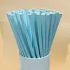 Palitos de Papel Azuis em Estoque Palitos Descartáveis Coloridos Decorativos Criativos Palitos para Sobremesa Bebida Festa Chá de Leite