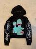 Y2K Nuevo Estilo Oscuro Divertido Punk Estampado de Letras Casual Sudadera con Capucha Sudadera Callejera Americana para Hombres y Mujeres Venta al por Mayor