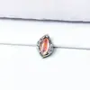 Stud para Olho e Orelha em Liga de Titânio G23 Opala Aurora Rosqueamento Interno de Titânio ASTM F-136 Stud para Lábio Opala Joia para Piercing