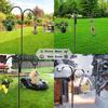 Gancho de Pastor de Ferro para Exterior Artesanal Gancho de Luz Decorativo para Jardim e Pátio Gancho de Pastor de Chão Feito à Mão