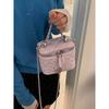 Moda Estilo Coreano Estilo Chanel Corrente Romboidal Bolsa de Ombro Feminina 2025 Nova Verão Pequena Quadrada Versátil Transversal Caixa Bolsa