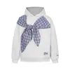 Sudadera con Capucha Original Estilo Retro Americano de Pajarita de Wenwen para Hombres y Mujeres en Otoño e Invierno Estilo Holgado Perezoso Sudaderas