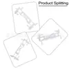 Adequado para Mitsubishi Outlander Lancer E:Terra Clipe de Fixação para Calha de Teto de Carro Fivela de Tira de Calha 7403A143