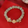 Pulsera de Plata de Ley S925 Chapada en Oro Hetian Sapa Hebilla Segura Campana Pulsera de Verano Temprano Todo Terreno de Gama Alta Lujo Ligero Original