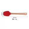 Conjunto de Silicone para Assar de Sete Peças Cabo de Madeira Raspador Pincel de Óleo Resistente a Altas Temperaturas Grau Alimentício Ferramentas de Cozinha Fábrica Suporta Personalização