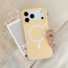Capa Magnética de Celular Gel Duas em Uma Adequada para Apple 17Promax Tendência 16 Furo Grande Capa Protetora 11 Dopamina