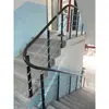 Corrimãos de escada, guarda-corpos de mezanino interno, guarda-corpos de varanda, escadas de vilas duplex, design simples, atacado a partir de uma peça
