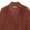 Blazer de gamuza ajustado de manga larga de color liso para mujer, novedad de primavera 2026, transfronterizo de AliExpress 3046281