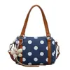 Bolso de Lunares Estilo Coreano para Mujer 2026 Nueva Moda Elegante Ins Trendy Bolso Cruzado Bolso de Hombro con Textura Simple