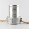 Conector de Aleación de Aluminio Tipo ABF Rosca Interna y Externa Extremo Hembra Extremo Macho Tipo Palanca Junta a Presión Accesorios para Tuberías de Aceite Reductor