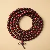 Atacado Sandália de Sangue Sândalo Africano Folha Pequena Sândalo Vermelho Contas Budistas, Vários Estilos e Especificações, Pulseiras Estilo Étnico, Contas de Rosário