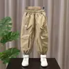 Pantalones de Primavera para Niños 2026 Nuevos Elegantes Casuales Largos para Niños, Pantalones Cargo Geniales y Versátiles para Niños en Primavera y Otoño