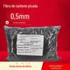 0.5mm cortado fibra de carbono plástico anti-estático reforçado fibra de carbono especial picado 0.5mm atacado