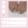 Puro Estilo Francês Diamond Flash ins Estilo Doce Cool Spice Girl Use Armor Foot Especial Fake Unha Manicure Piece Foot Armor