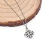 Colgante de aleación de plata antigua con patrón geométrico y floral para collar DIY, colgante de flor pequeña tejida hueca