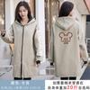 Overol Delantal de Manga Larga con Forro Polar para Adulto Moda Coreana Ropa de Trabajo para Mujer Abrigo de Trabajo Abrigo de Protección Laboral Trabajo Otoño e Invierno