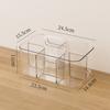 Caja de Almacenamiento Portátil Compartimentada, Caja Portátil para Snacks, Neceser, Cesta de Almacenamiento de Escritorio para Oficina, Cesta Portátil para Cocina y Baño