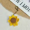 Producto Ganador: Accesorio Colgante Llavero Girasol de Tela, Colgante para Bolso Flor de Girasol Estilo Pastoral Japonés