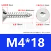 Parafusos Autoatarraxantes de Cabeça Escareada Sextavada e Parafusos Autoatarraxantes de Cabeça Chata Sextavada de Aço Inoxidável 304 M2M3M4M5M6M8M10