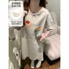 Nuevo Estilo Ropa de Dormir de Verano para Mujer con Mangas Cortas de Algodón y Almohadillas en el Pecho, Camisón Dulce para Venta al por Mayor en Tiendas Físicas, Disponible para Dropshipping