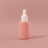 Conta-gotas portátil de 30ml para cuidados com a pele, óleo essencial, frasco vazio, fundo grosso, reto, redondo, cosmético, frasco de vidro