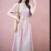 DaxiEl nuevo producto ya está disponibleFácil de cuidar: Vestido de Mar Niebla Rosa, seda brocada Mumisang, ¡libera tus manos!