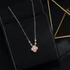 Brincos de Tarraxa de Concha Rosa Treinamento do Tiktok Folheados a Ouro Real Conjunto de Brincos e Colar Exquisito Versátil de Temperamento para Mulheres