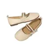 Zapatos Mary Jane de suela blanda estilo francés 2026 para mujer, nueva colección primavera/otoño, punta redonda, moño de perlas, estilo de hada, perfectos con vestidos