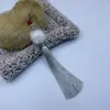 Recordando a Xiangfei Bola de Pelo de 12 cm Borla con Cuentas Colgante de Traje Antiguo Accesorios Hanfu Cheongsam Manualidades Accesorios de Vestimenta