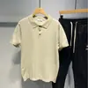 Jovem Popular Simples Padrão Japonês 2023 Nova Moda Preguiçoso Tendência Camisa Polo Verão Manga Curta Masculina