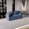 Sofá de Couro Lavável com Arranhador de Gato Estilo Nórdico de Luxo Leve, Modelo Popular para Lojas de Roupas, Sofá de Três ou Quatro Lugares para Apartamentos Pequenos e Apartamentos de Aluguel