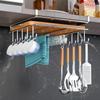 Armário de Aço Inoxidável Sem Furos Suporte para Tampas de Panela Suporte para Tábuas de Corte Prateleira de Armazenamento de Cozinha Suporte para Tábuas de Cozinha Armazenamento de Cozinha