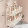 Estante de ventosa para baño, instalación sin taladro, para usar en baños y inodoros, una solución de almacenamiento versátil para varios artículos, estante de pared para encimeras de tocador