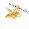 Moda europea y americana retro hueco dorado mariposa horquilla clip lateral tocado femenino regalo venta caliente Yiwu pequeña joyería al por mayor