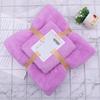 Set de Toalla de Terciopelo Coral y Toalla de Baño, Color Sólido, Más Absorbente que Algodón Puro, Toalla Facial Suave para el Hogar, Set de Regalo, Altamente Absorbente