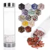 Taza de Energía de Grava de Cristal Natural Vidrio para Desmagnetizar Cristal Fondo Plano Grava Grava DIY Taza Mágica