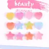 Amor Unhas Gummy Gradiente Doces Brincos Feitos à Mão DIY Joias Pequenas Cola Creme Pequenos Acessórios Resina Pequenos Acessórios