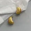 Pendientes de gancho ovalados en forma de C retro europeos y americanos para mujer, diseño de nicho, de alta gama, modernos y versátiles