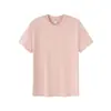 Camisetas Masculinas e Femininas Lisas de Algodão Penteado de Manga Curta 200g, Uniformes de Equipe, Roupas para Atividades, Camisas Culturais, Atacado com Impressão de Logo e Texto