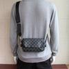 Estilo coreano nueva moda a cuadros bolso de hombro para hombre casual bolso bandolera mochila para estudiante para hombre bolso de pecho bolso pequeño moda