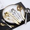 Talheres de aço inoxidável 304 faca e garfo colher para comida ocidental dourado prateado cozinha colher de sopa colher de arroz garfo colher ocidental atacado transfronteiriço