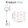 Nuevo Soporte de Cuerda Retráctil de Fácil Extracción con Pinza Giratoria de Moño de Resina, Portatarjetas de Identificación Horizontal UV de Doble Cara en Stock