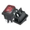 Interruptor Kcd4 de 4 pines y 2 velocidades con contacto plateado, estándar europeo, forma de barco, doble tarjeta/sin luz, negro, rojo, amarillo, verde, resistente al agua