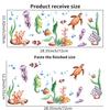 Transfronterizo Amazon comercio exterior animales marinos pegatinas de algas diseño decoración sala familiar embellecimiento pegatinas de pared
