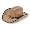 Sombrero de Sol para Hombre de Exterior de Primavera y Verano con Borde de Bambú Sombrero de Sol Sombrero de Playa Sombrero de Paja para Hombre Sombrero de Vaquero Occidental Ceremonia