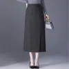 Saia Reta Elegante de Caimento Fluido para o Dia a Dia Moda Outono 2026 Nova Chegada Saia Lápis Justa ao Corpo Cintura Alta